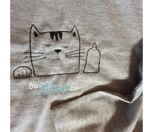 Stickdatei - Katze Du MIAUch